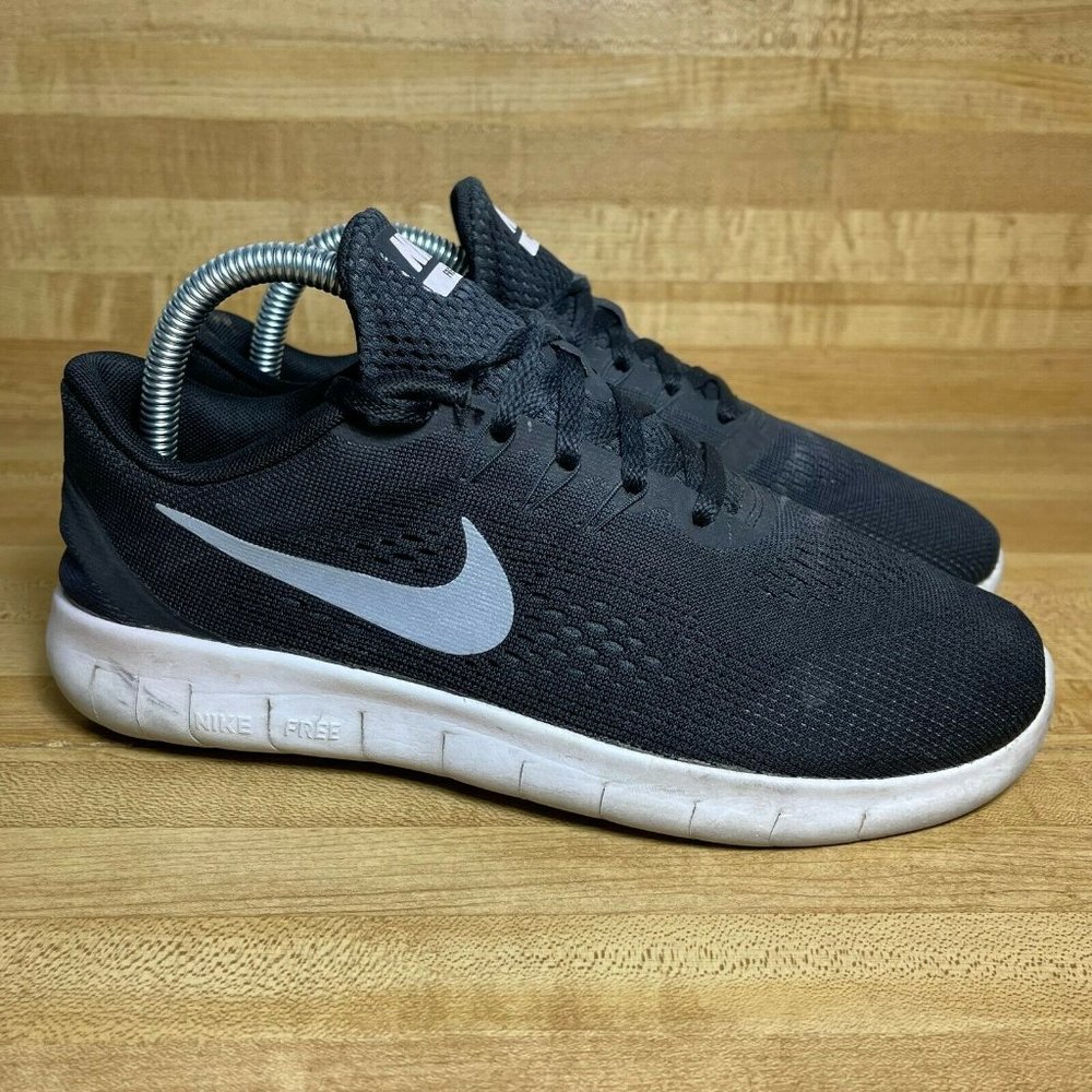 Nike Free RN GS Womens Running Shoes Black Sz 7.5